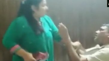 Wife caught husband with woman in hotel, beat him with slippers on sight