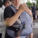 Hazel Keech was seen at the airport with her son, fans said - Chhota Yuvraj